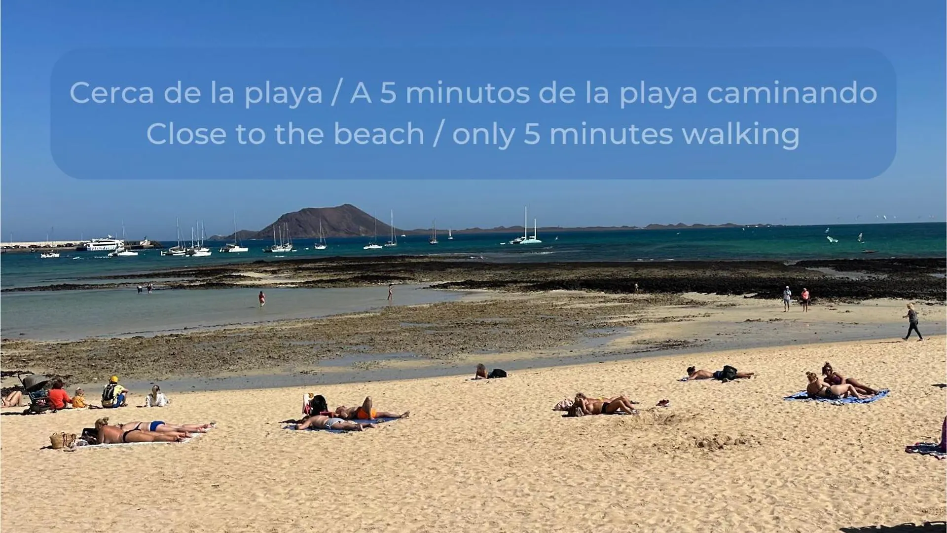 La Gofio En El Centro De Corralejo, Dos Habitaciones, Dos Banos, Terraza Privada Y Wi-Fi Spanje